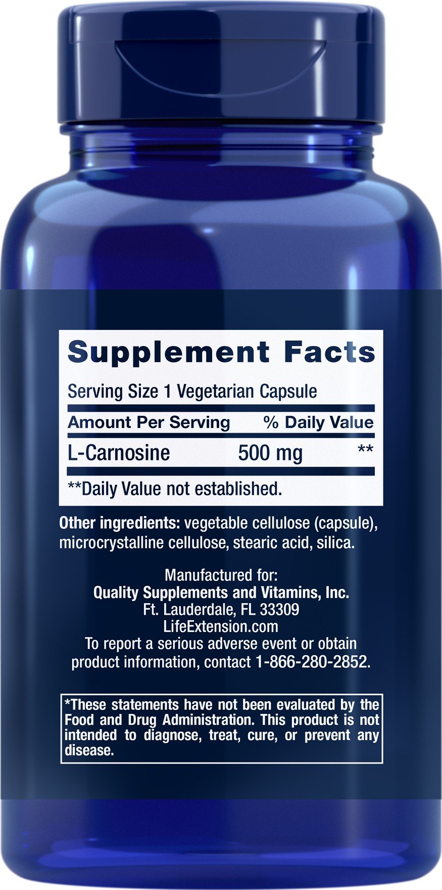 Life Extension Carnosine 60 Capsule