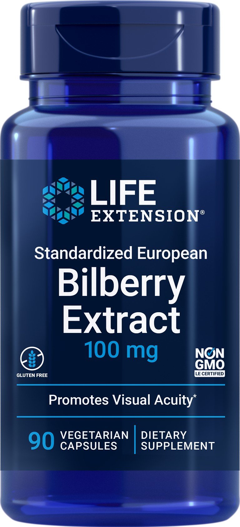 Life Extension Bilberry Extract-100 mg 90 Vegetarian Capsules