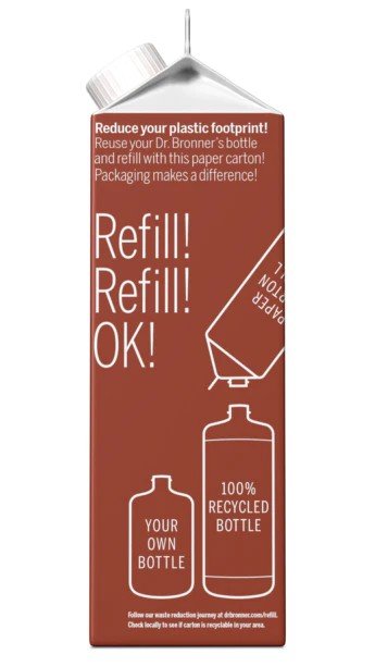 Dr. Bronner&#39;s Pure Castile Soap Refill Carton Eucalyptus 32 oz Container