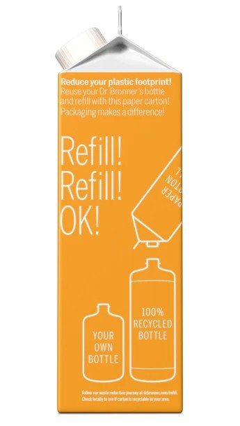 Dr. Bronner&#39;s Pure Castile Soap Refill Carton Citrus 32 oz Container