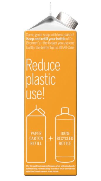 Dr. Bronner&#39;s Pure Castile Soap Refill Carton Citrus 32 oz Container