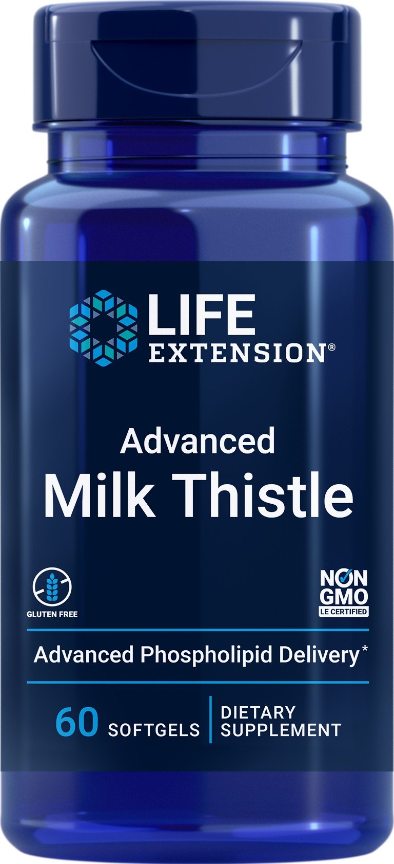 Life Extension European Milk Thistle Advanced Phopholipid Delivery 60 Softgel