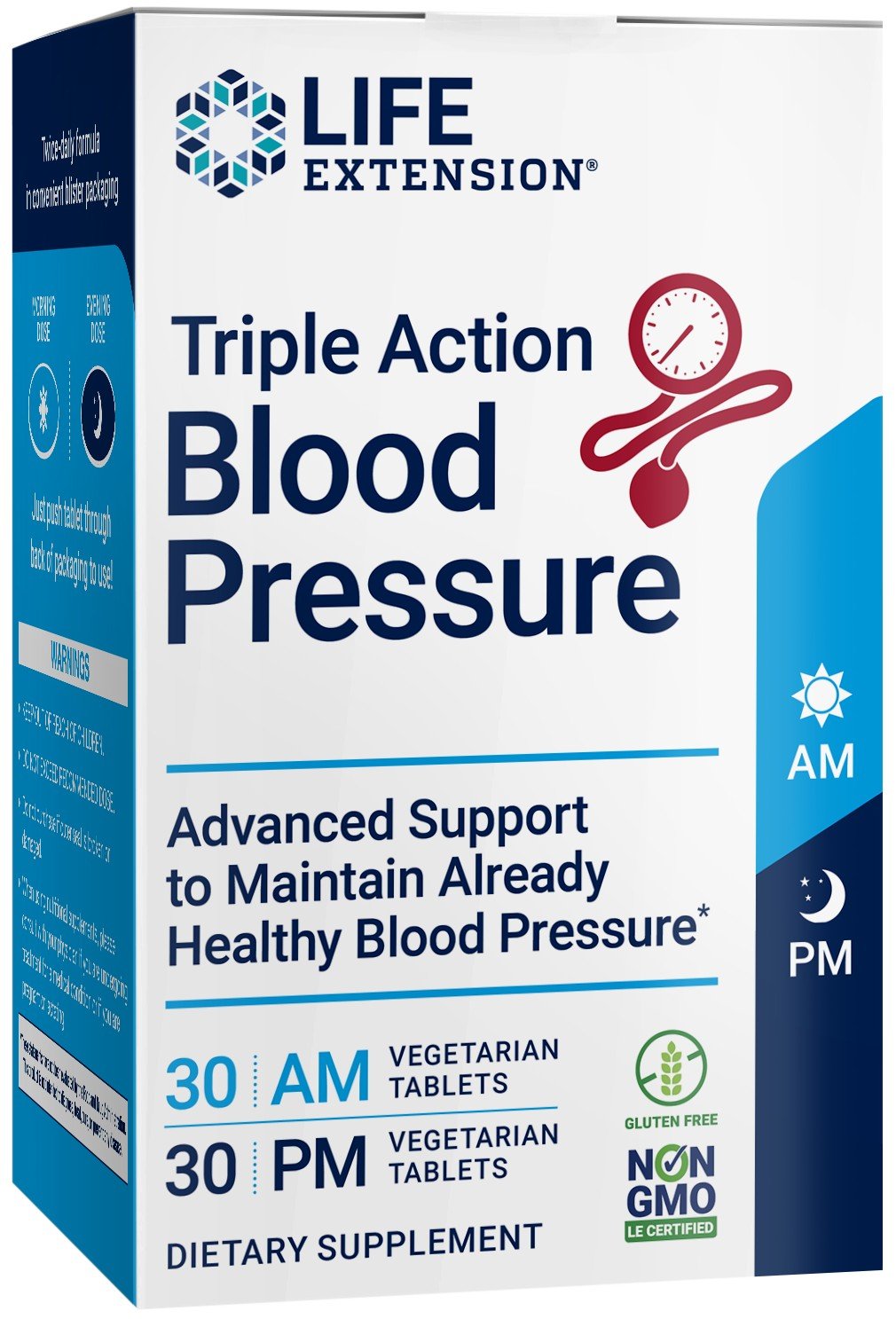 Life Extension Triple Action Blood Pressure 60 Veg Tablet
