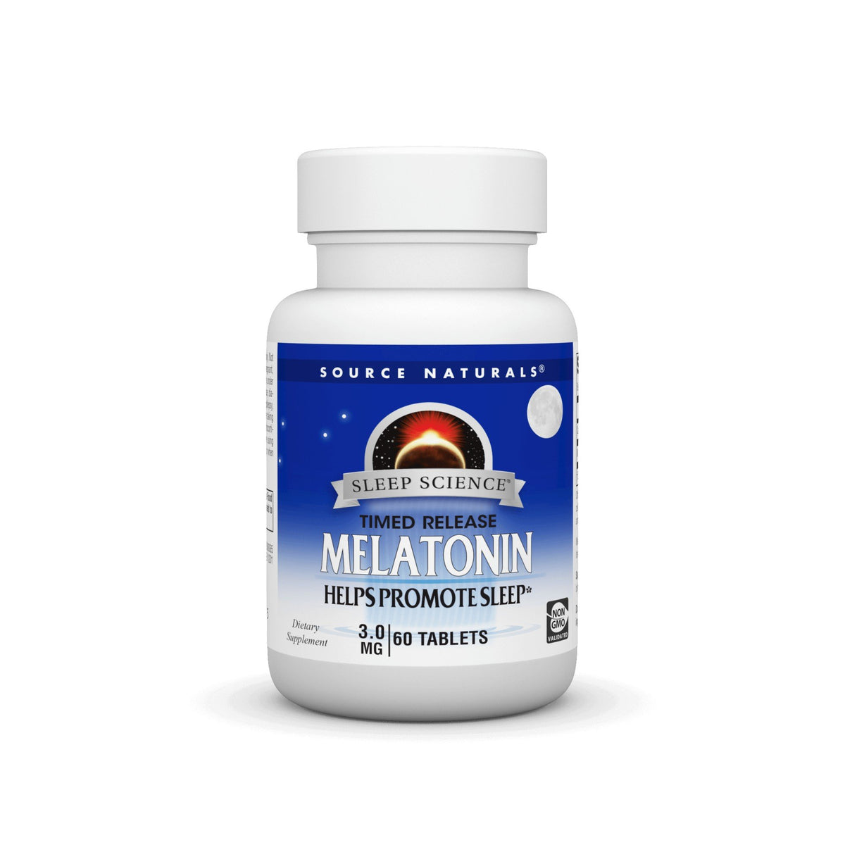Source Naturals, Inc. Melatonin 3mg Timed Release 60 Sustained Release Tablet