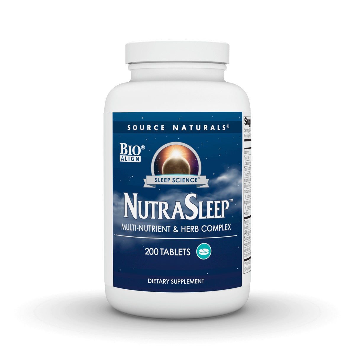 NutraSleep | Source Naturals, Inc. Sleep Science | Multi-Nutrient & Herb Complex | Bio Align | 200 Tablets | Dietary Supplement | VitaminLife