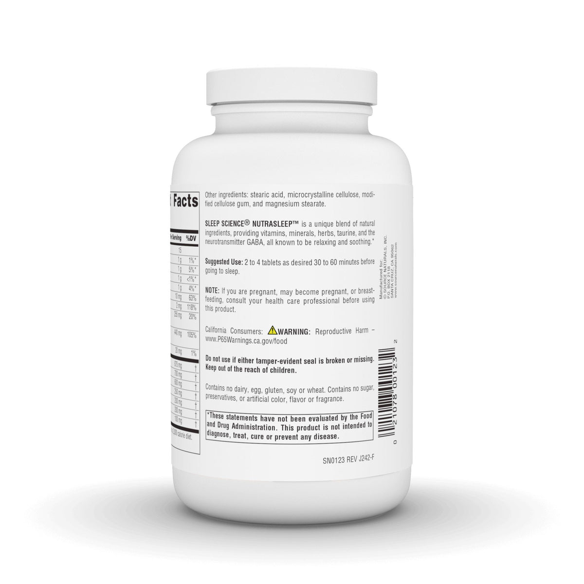 Source Naturals, Inc. NutraSleep 200 Tablet