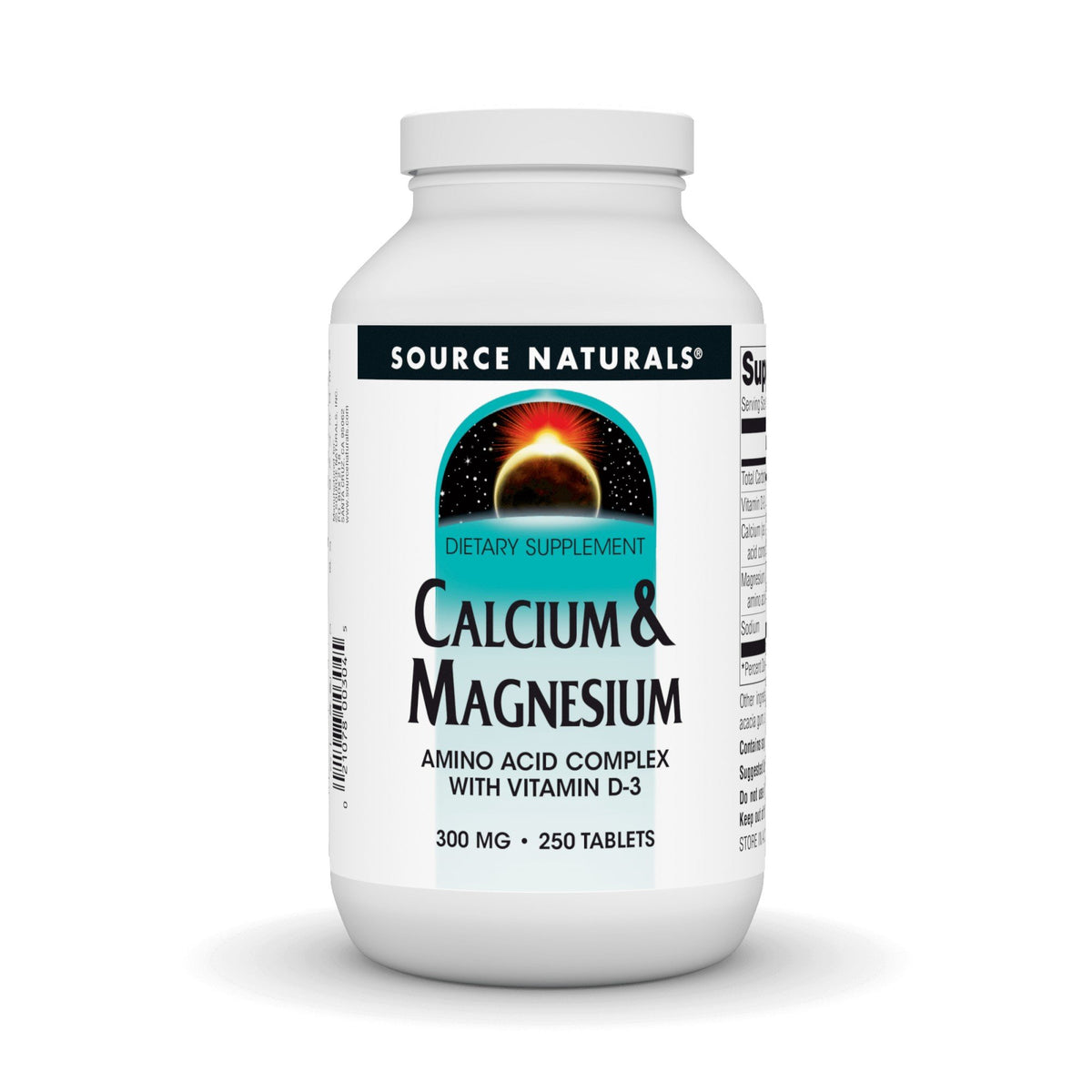 Source Naturals, Inc. Calcium & Magnesium Amino Acid Chelate With Vitamin D-3 250 Tablet