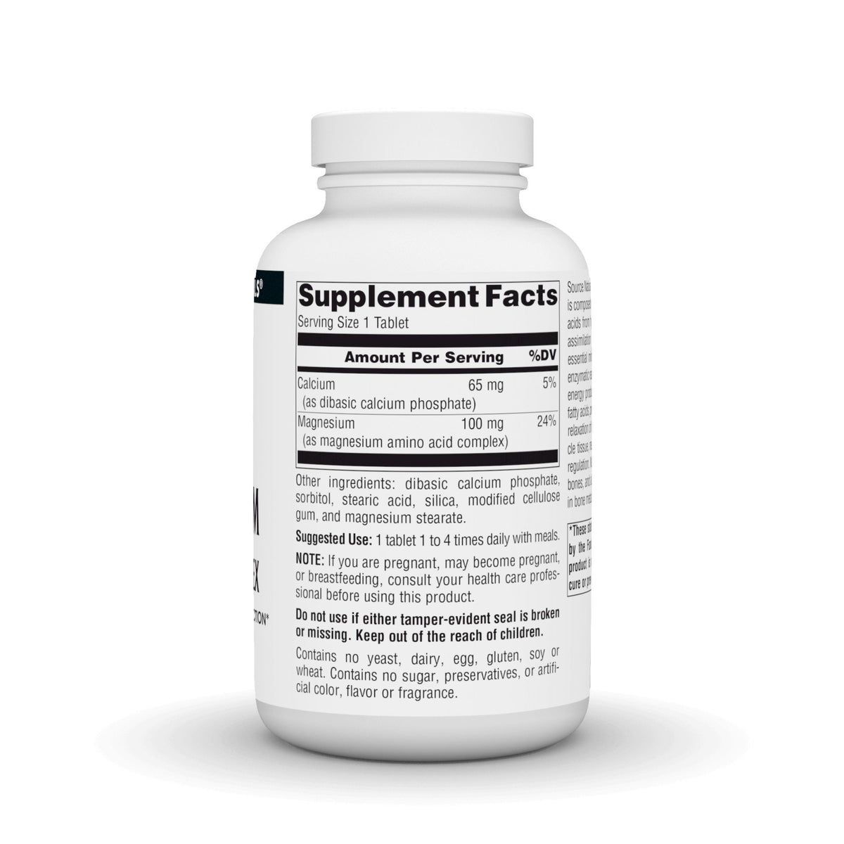 Source Naturals, Inc. Magnesium Chelate 100mg 250 Tablet