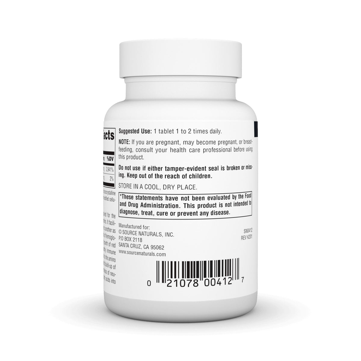 Source Naturals, Inc. Vitamin B-6 50mg 250 Tablet