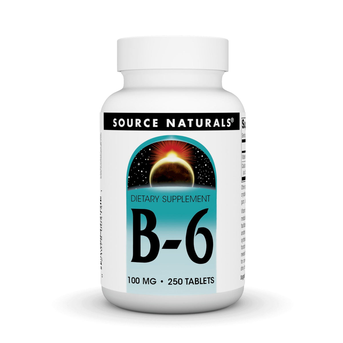 Source Naturals, Inc. Vitamin B-6 100mg 250 Tablet