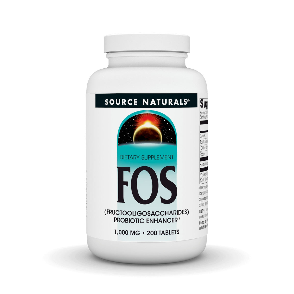 Source Naturals, Inc. FOS Probiotics Enhancer 1000mg 200 Tablet