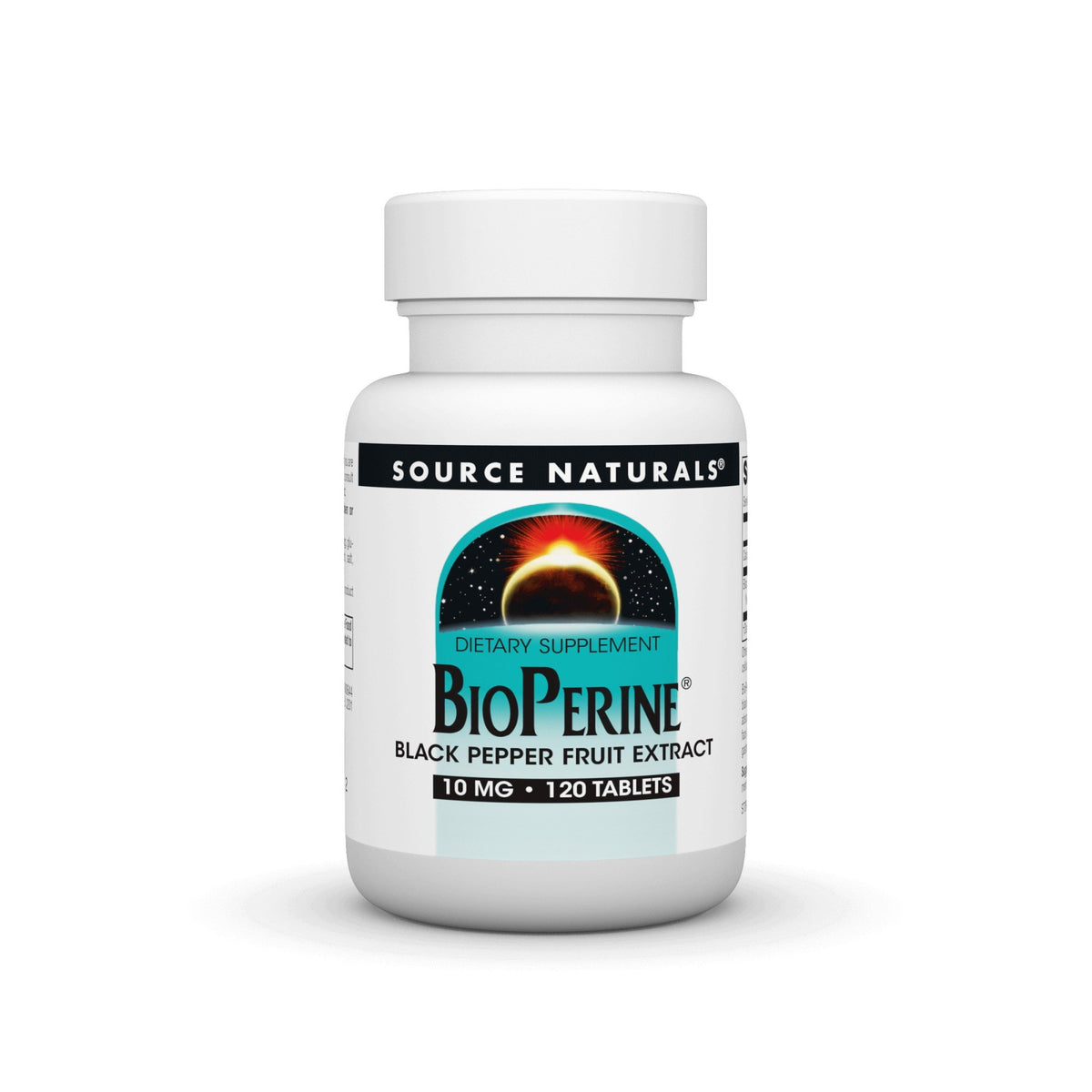 Source Naturals, Inc. Bioperine Black Pepper Fruit Extract 120 Tablet