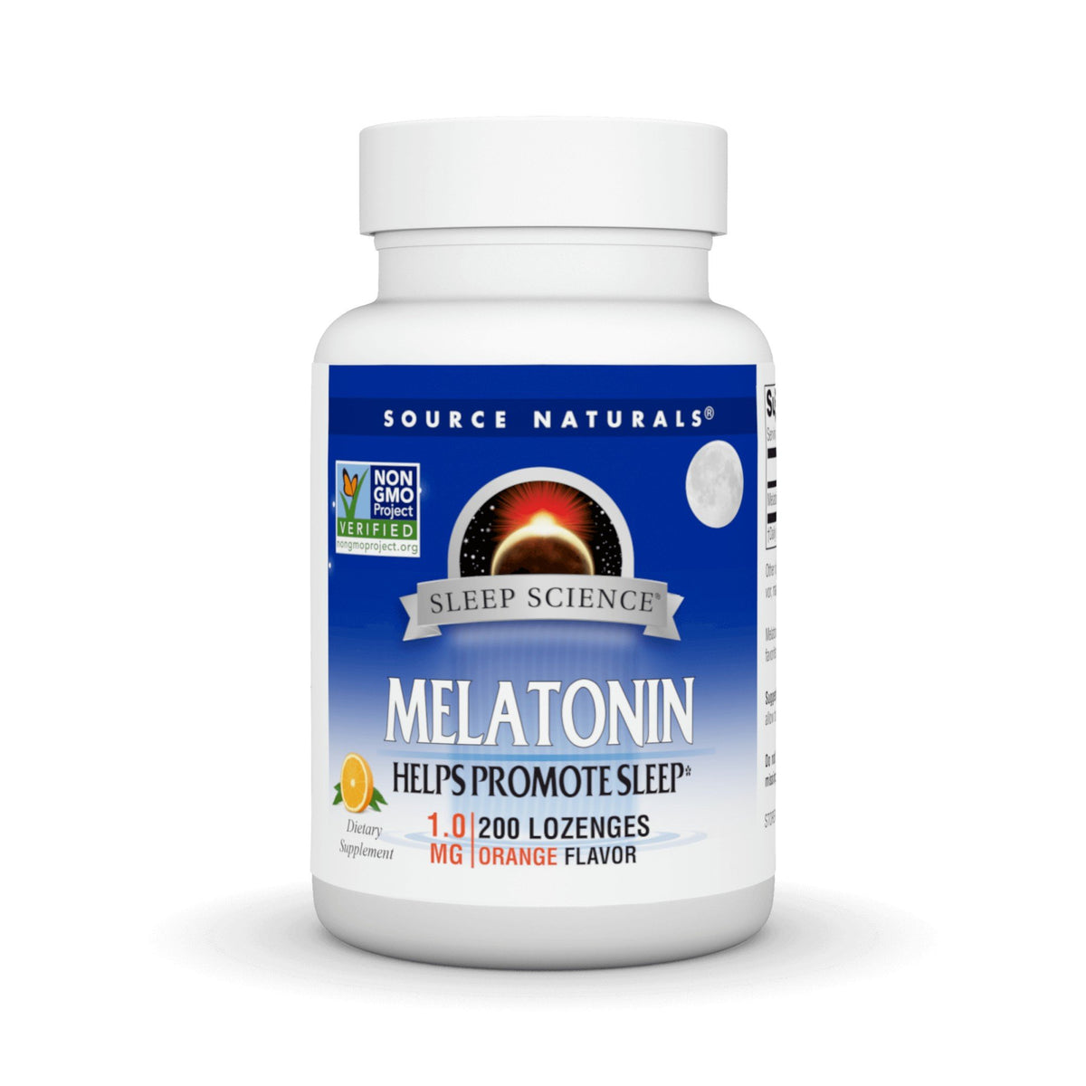 Source Naturals, Inc. Sleep Science Melatonin 1 mg, Orange 200 Lozenge 200 Lozenge