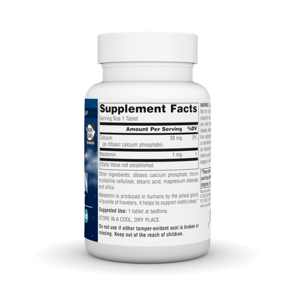 Source Naturals, Inc. Melatonin Tablets 1mg - Tablet 300 Tablet