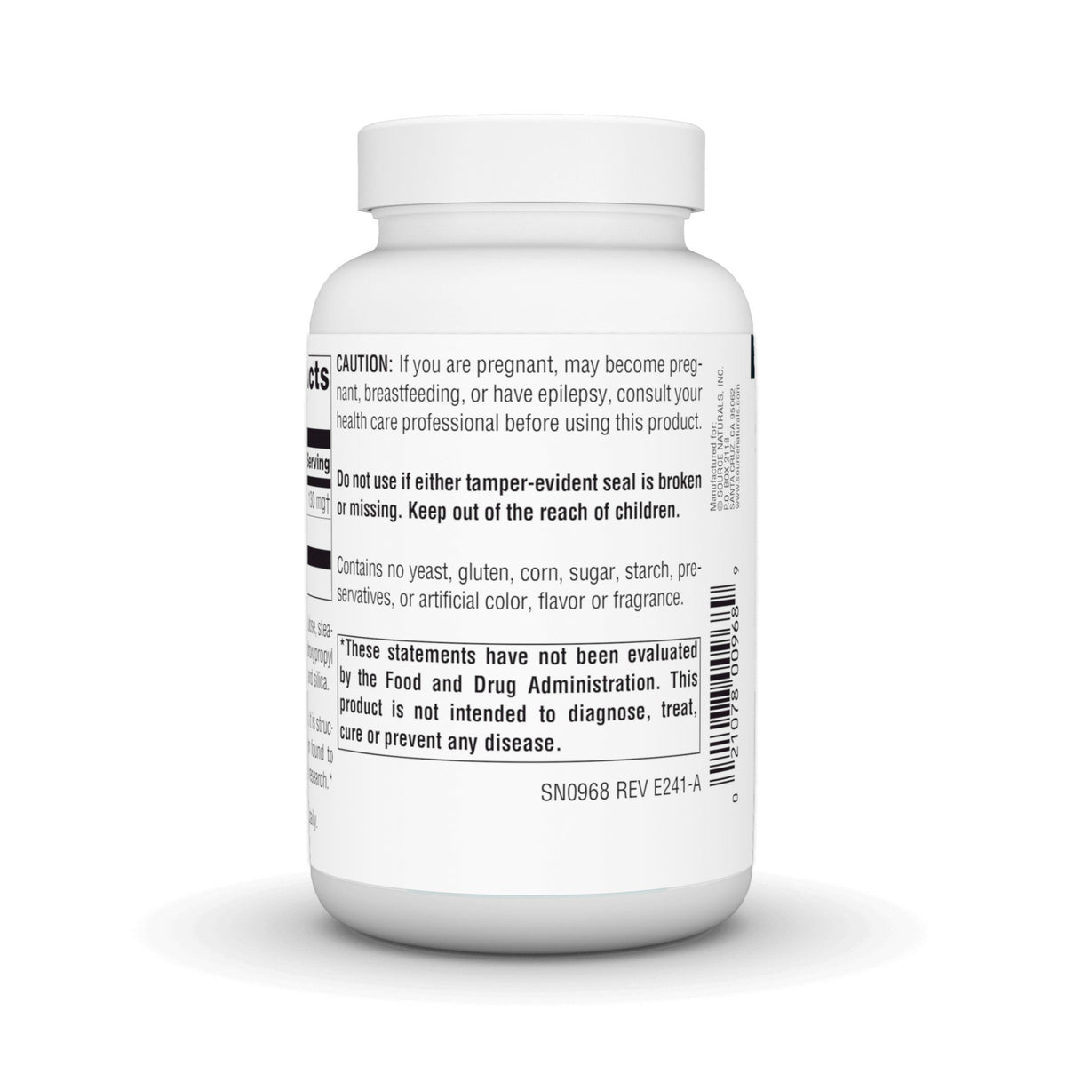 Source Naturals, Inc. DMAE 130mg 200 Tablet