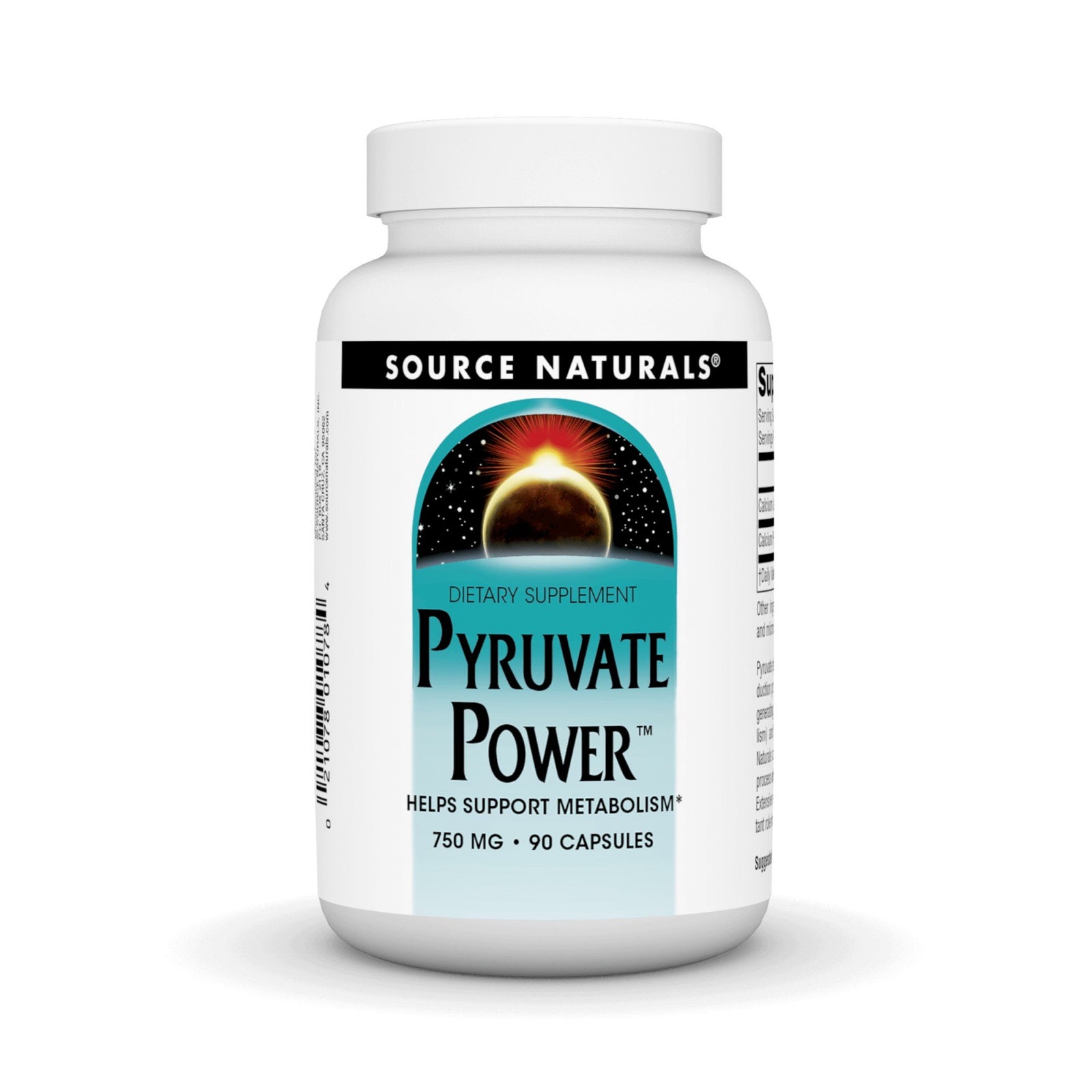 Source Naturals, Inc. Pyruvate Power 750mg 90 Capsule