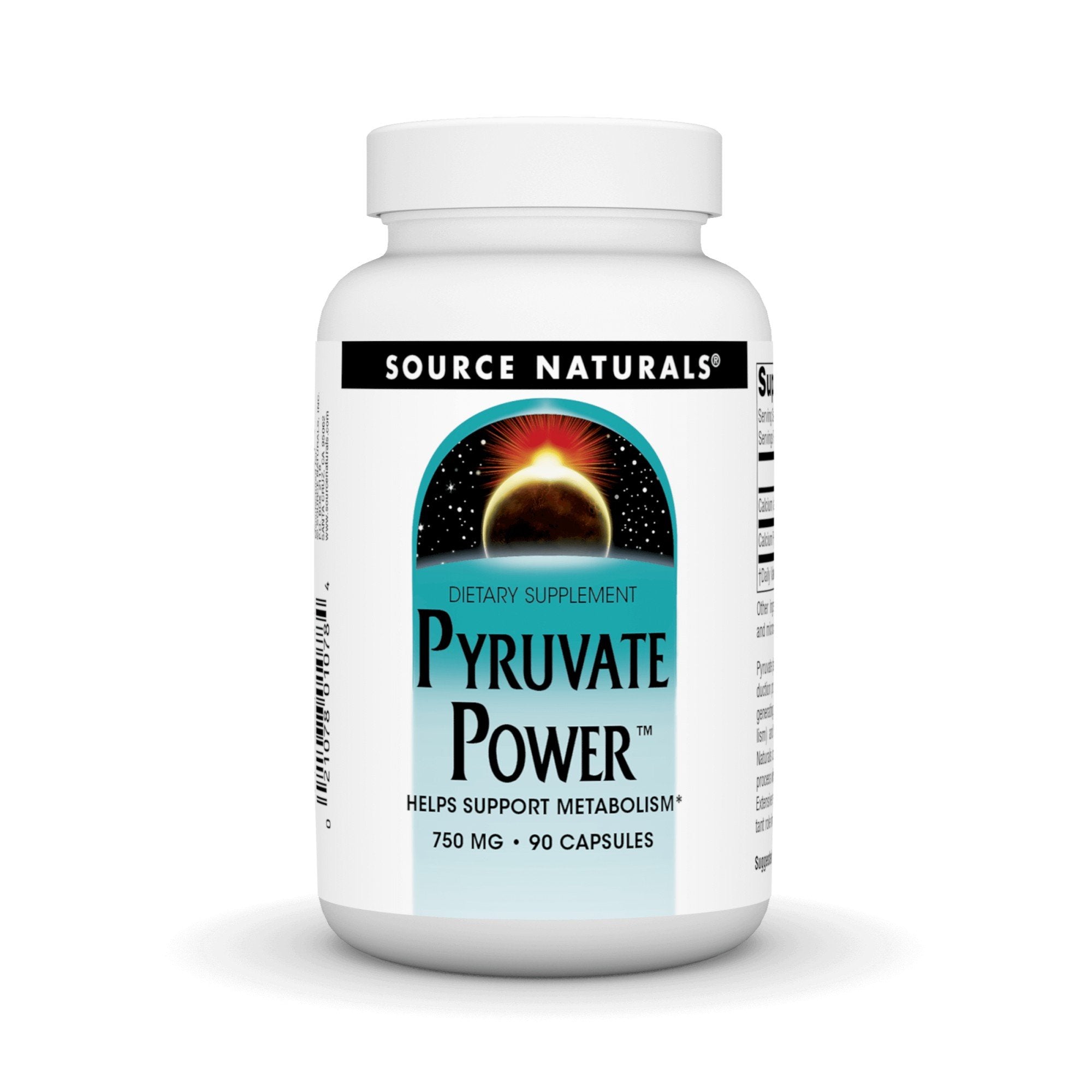 Source Naturals, Inc. Pyruvate Power 750mg 90 Capsule
