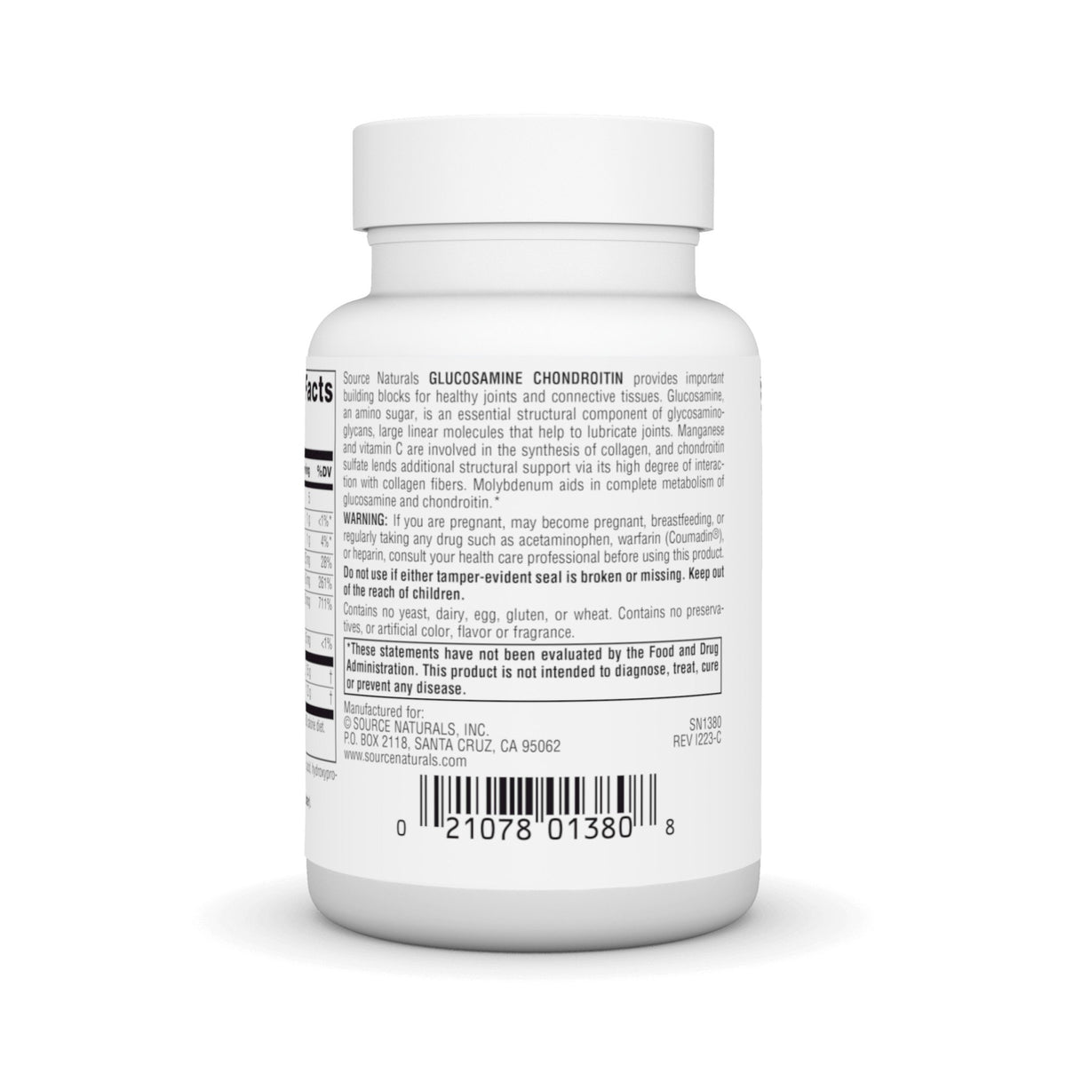 Source Naturals, Inc. Glucosamine Chondroitin Extra Strength 30 Tablet