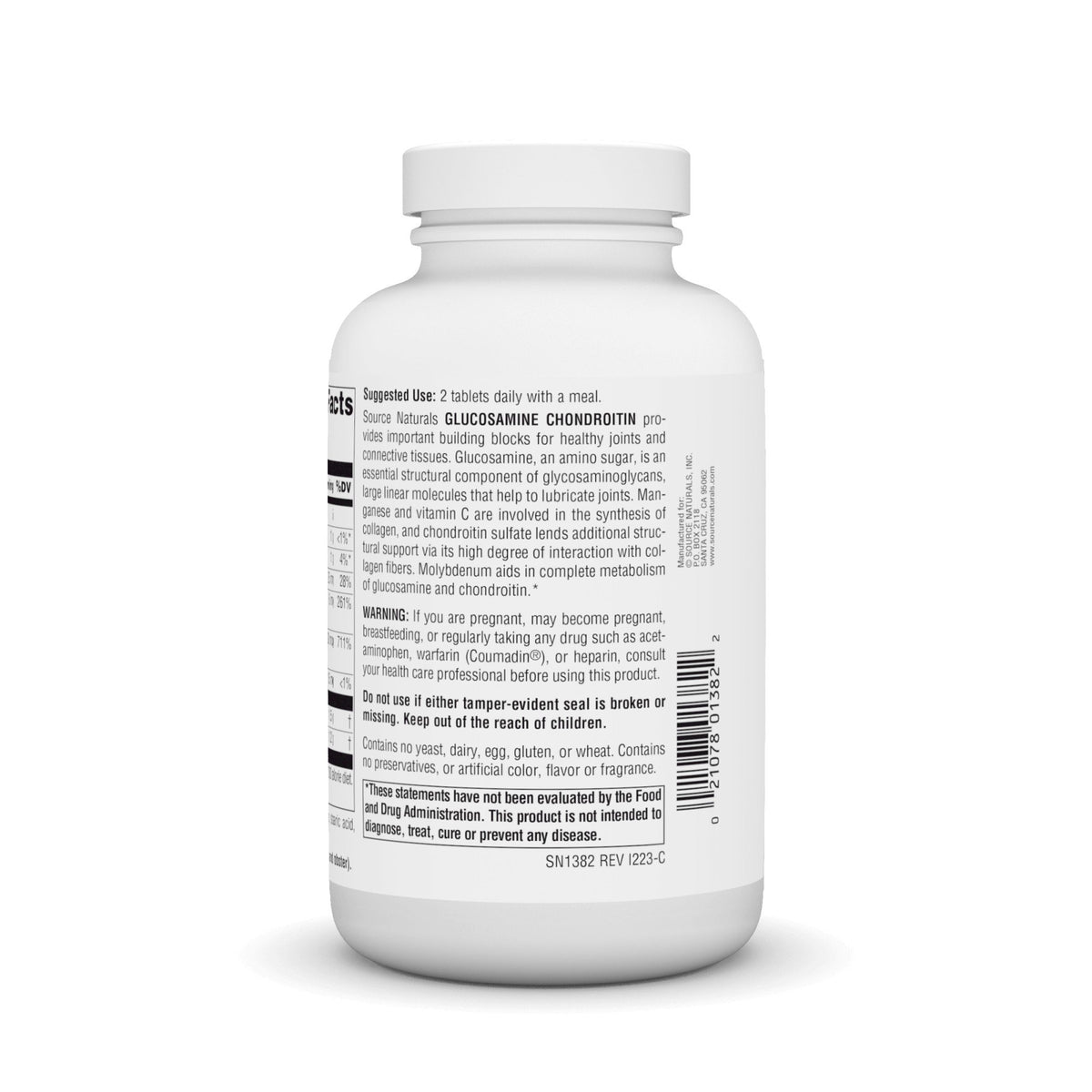 Source Naturals, Inc. Glucosamine Chondroitin Extra Strength 120 Tablet