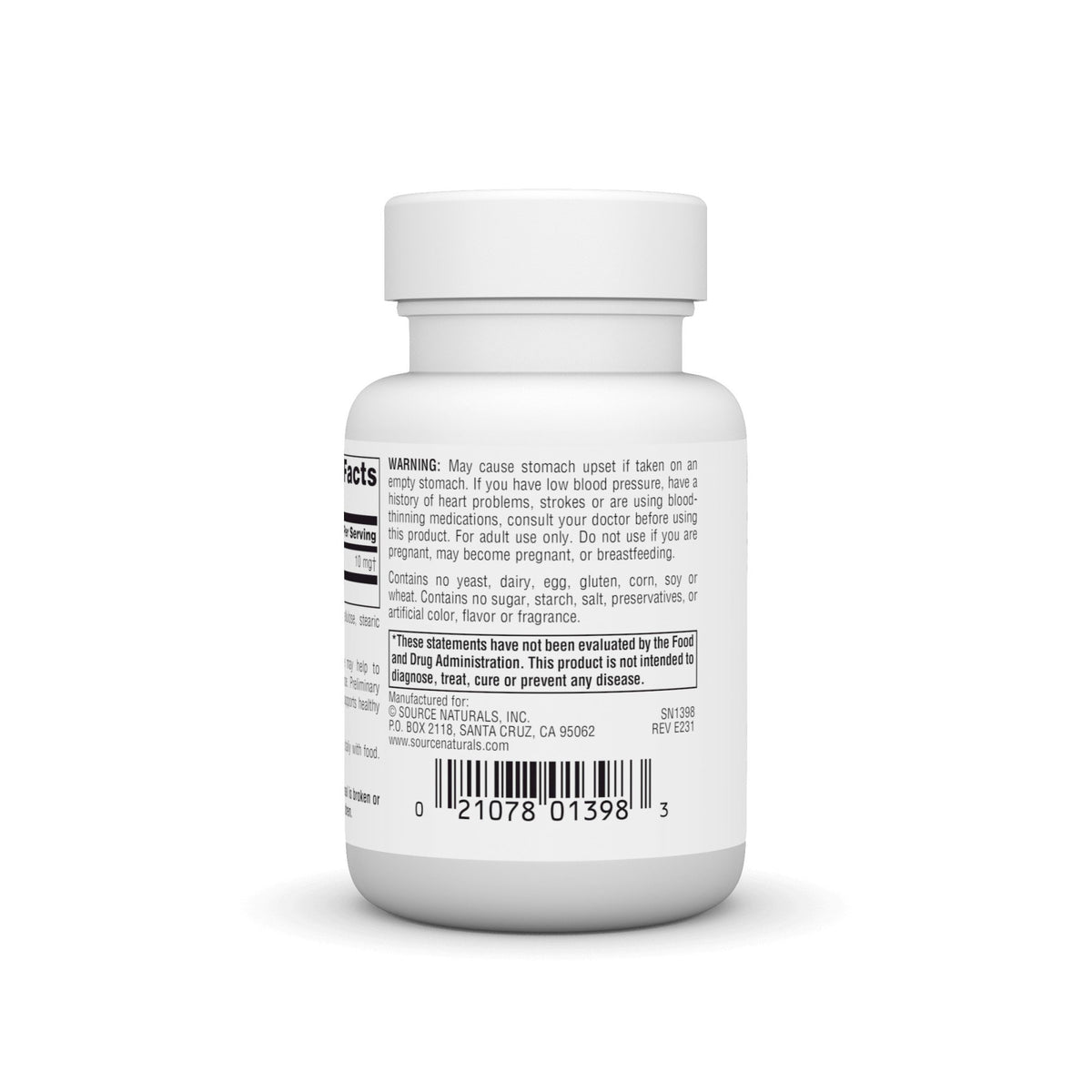 Source Naturals, Inc. Vinpocetine 10 mg 60 Tablet