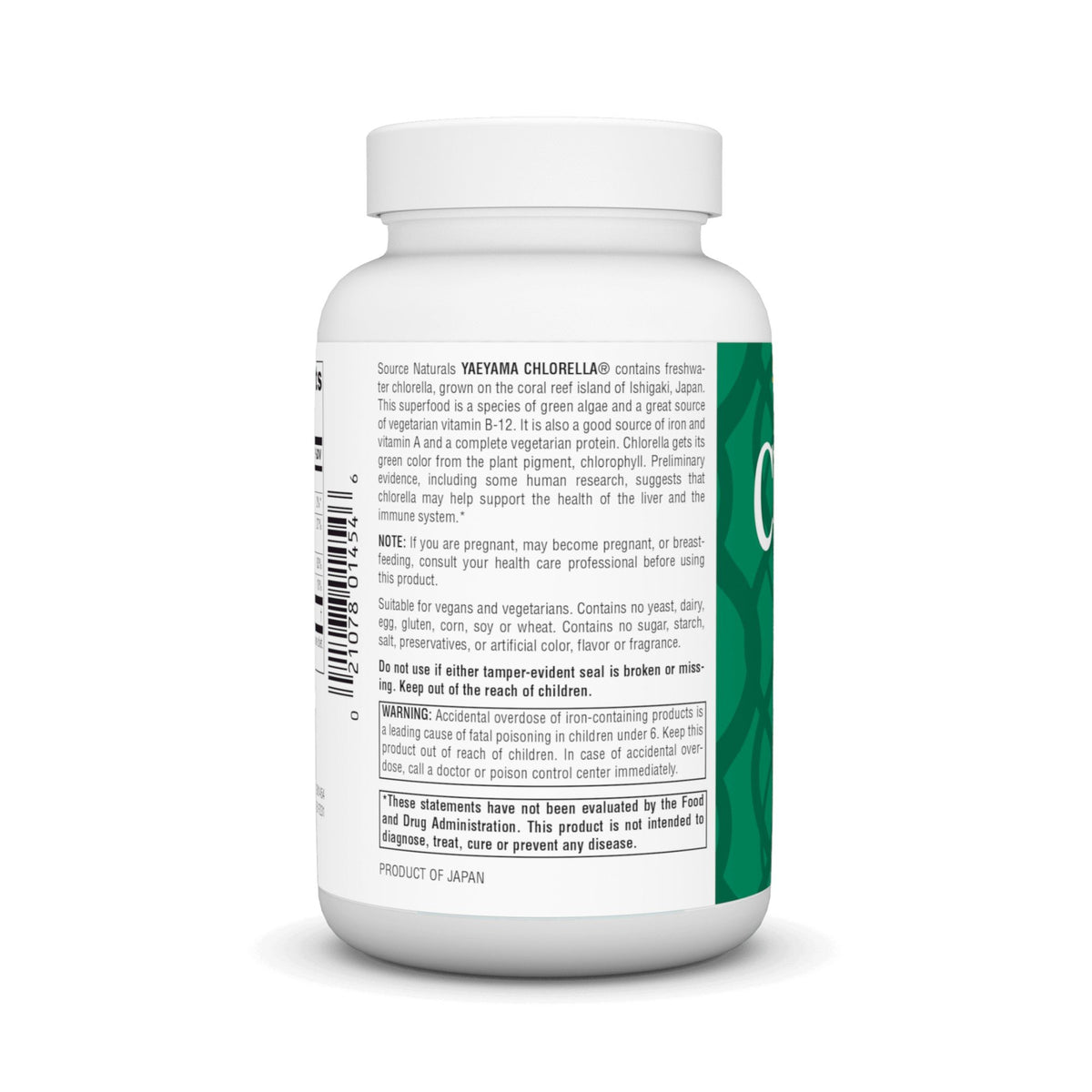 Source Naturals, Inc. Chlorella From Yaeyama 200 mg 600 Tablet