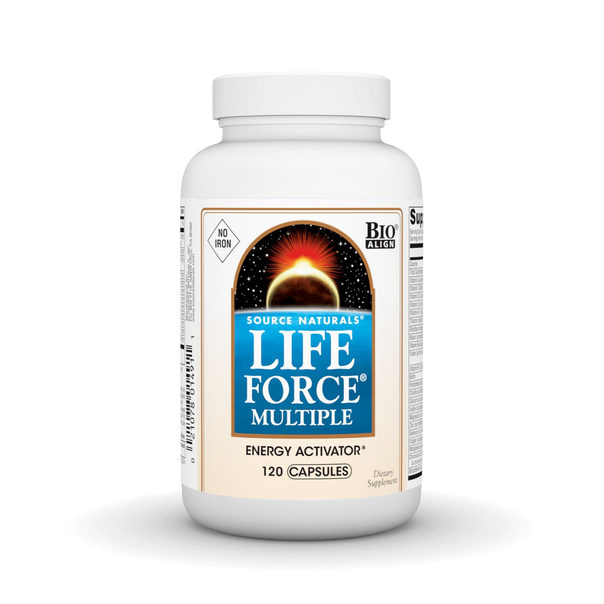 Source Naturals, Inc. Life Force Multiple No-Iron 120 Capsule