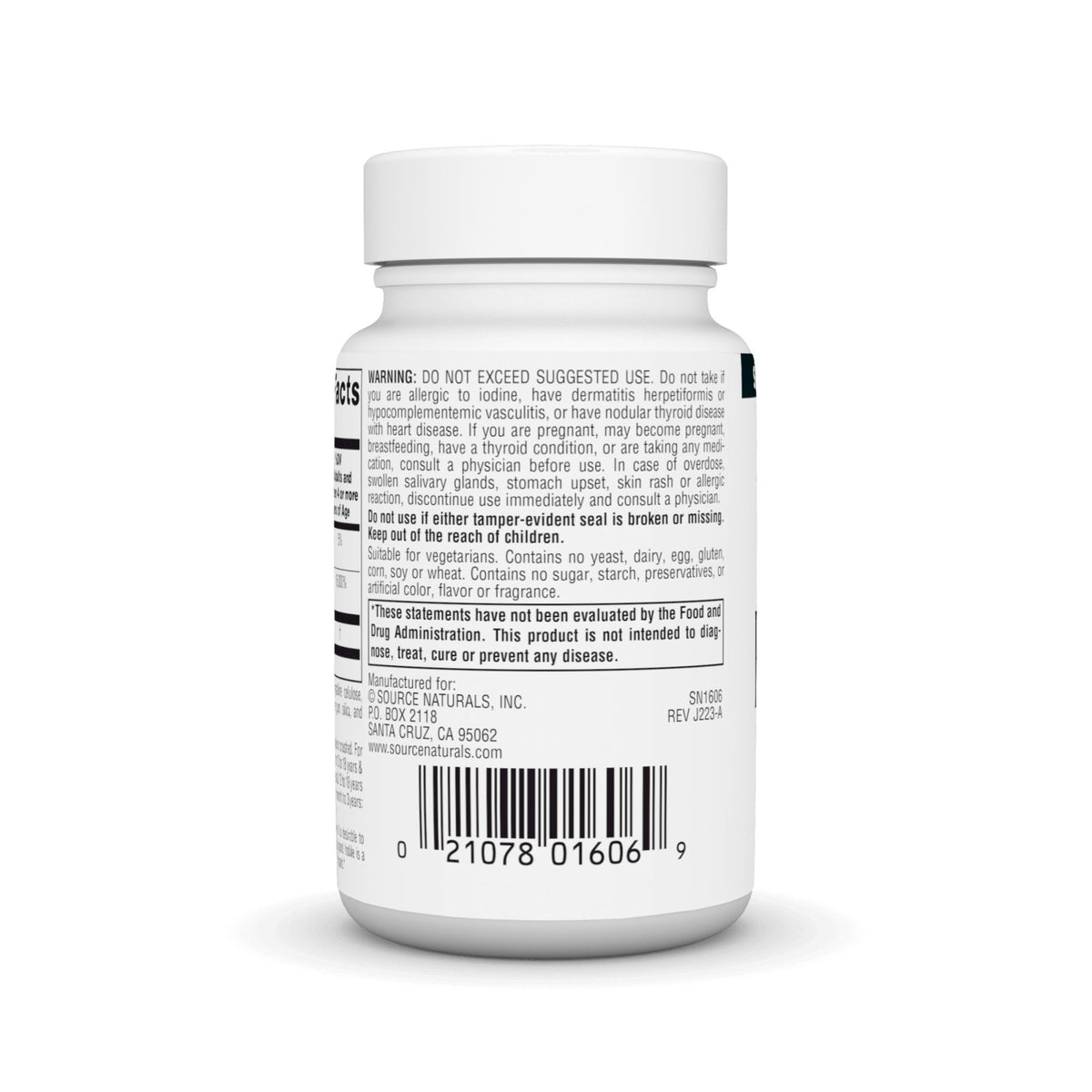 Source Naturals, Inc. Potassium Iodide 120 Tablet