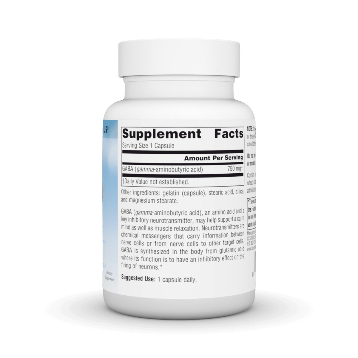 Source Naturals, Inc. GABA 750mg 45 Capsule