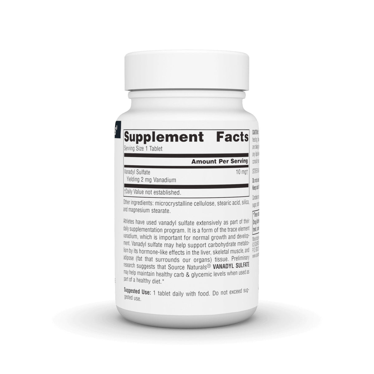Source Naturals, Inc. Vanadyl Sulfate 100 Tablet