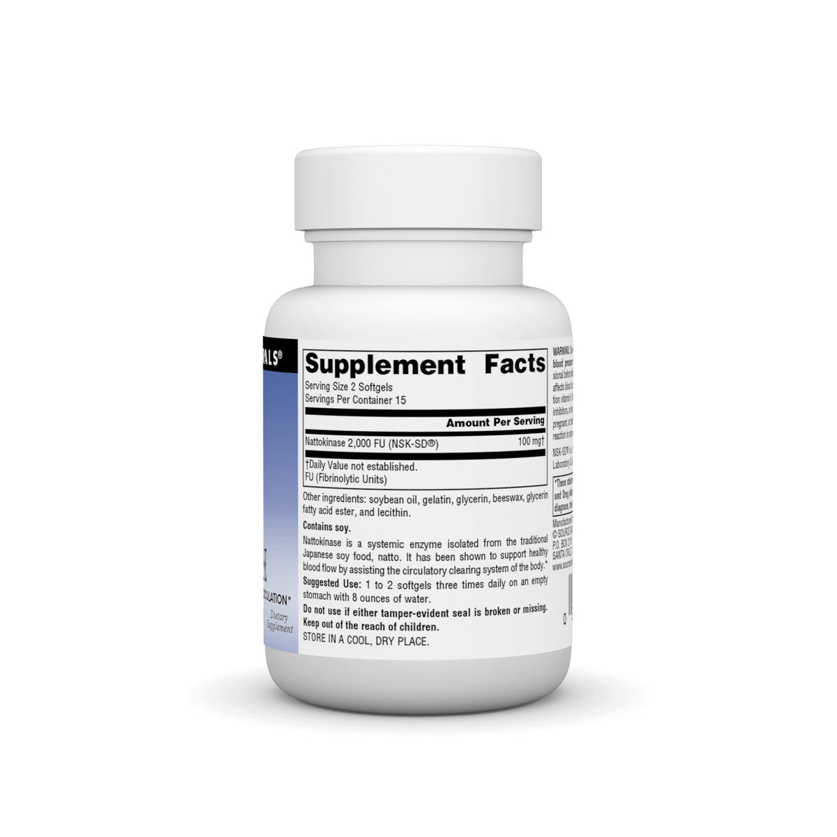 Source Naturals, Inc. Nattokinase 50 mg 30 Softgel