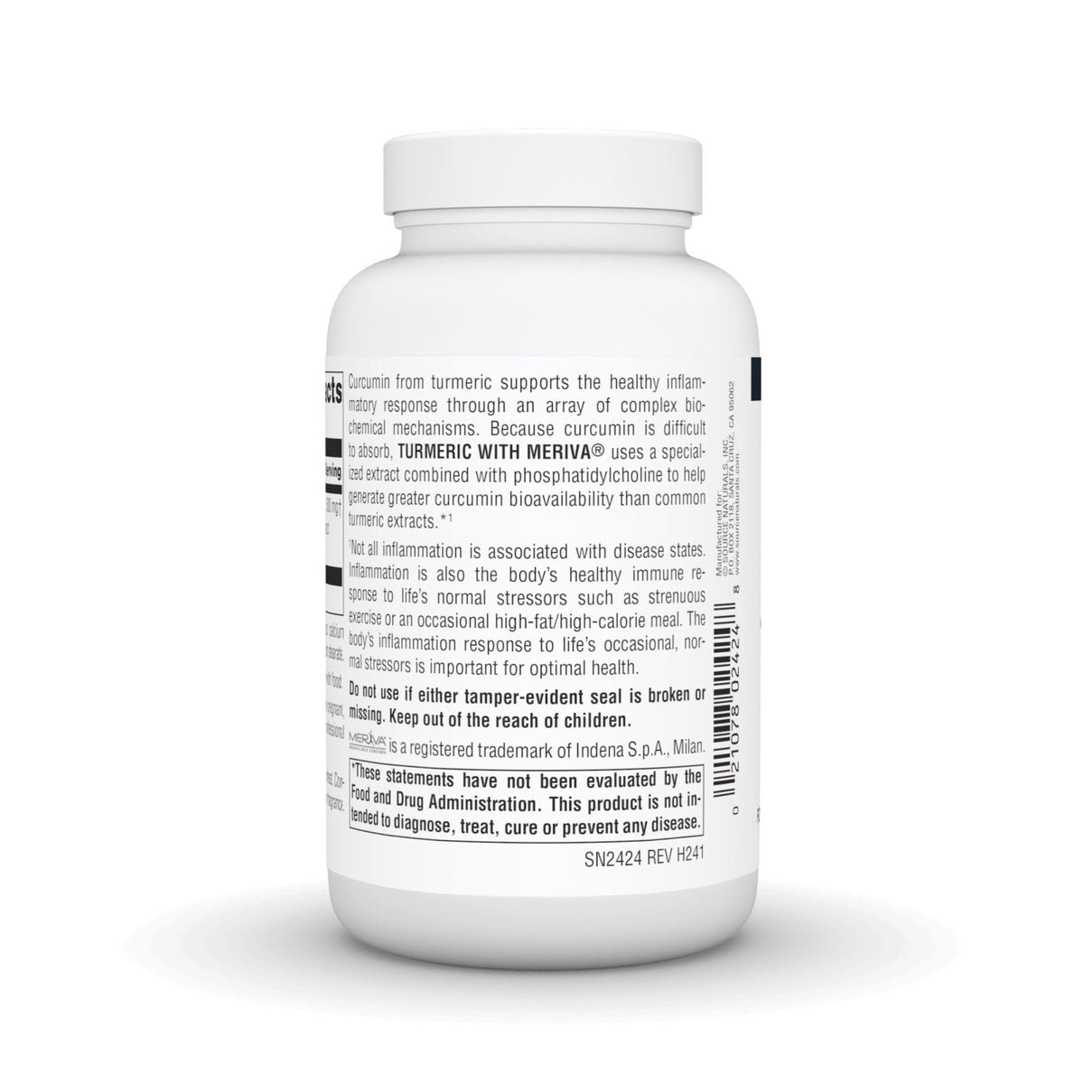 Source Naturals, Inc. Turmeric with Meriva 500mg 120 Capsule