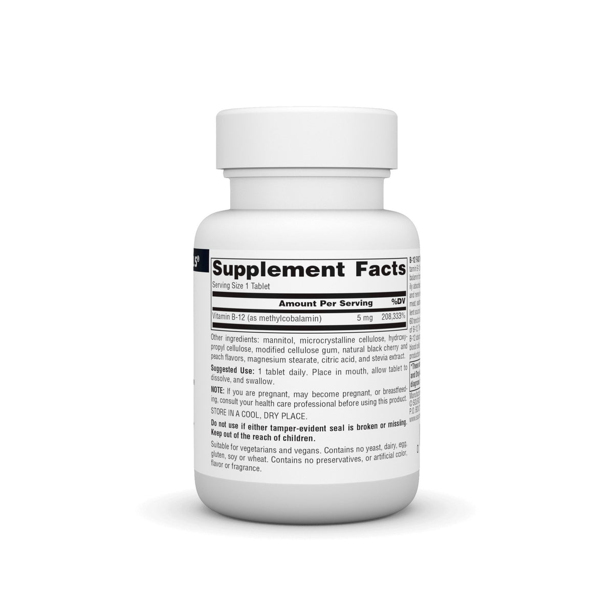 Source Naturals, Inc. Methylcobalamin Fast Melt 60 Tablet