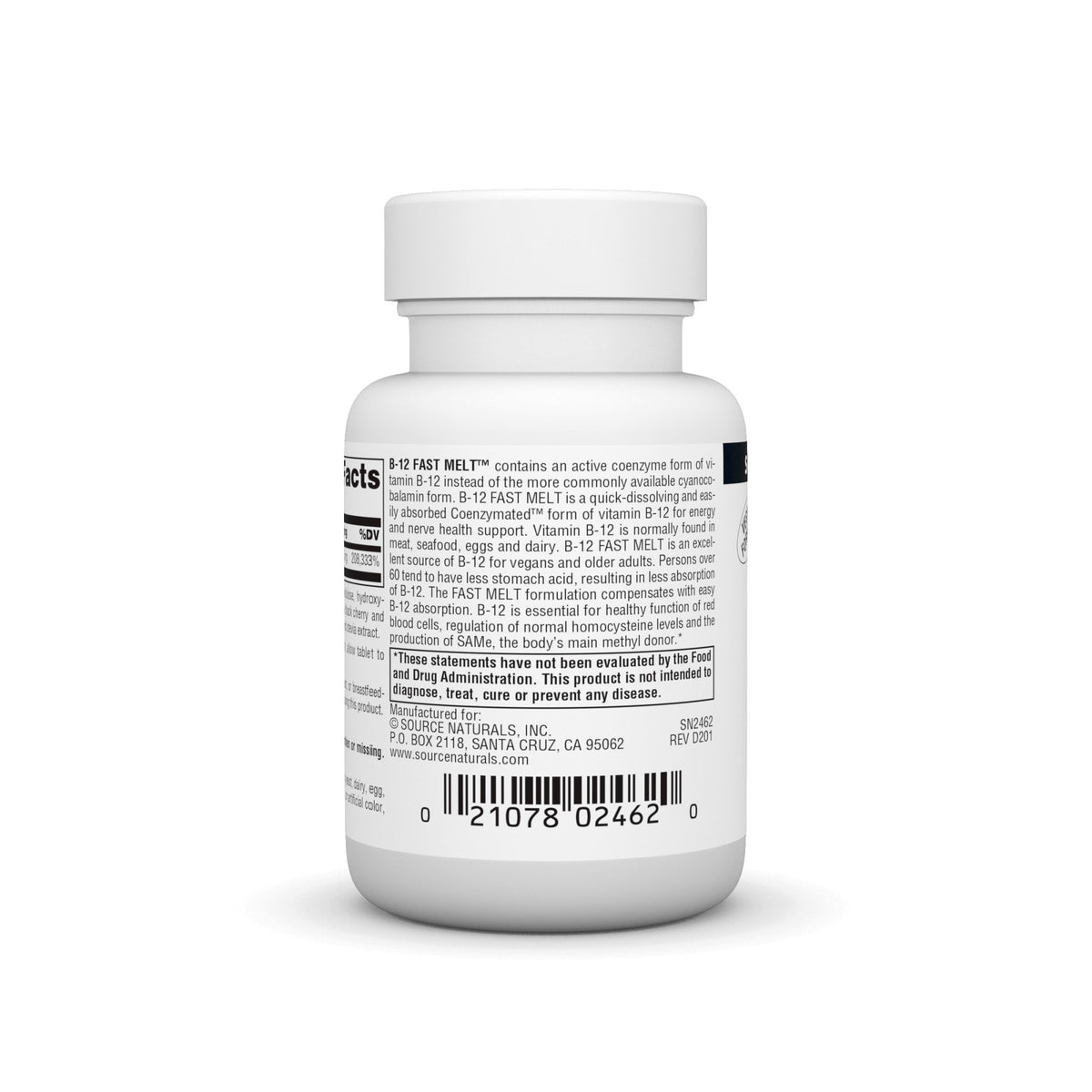 Source Naturals, Inc. Methylcobalamin Fast Melt 60 Tablet