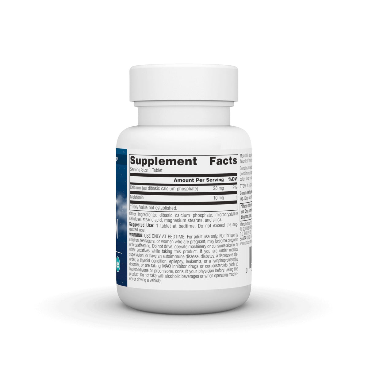 Source Naturals, Inc. Melatonin 10 mg 60 Tablet