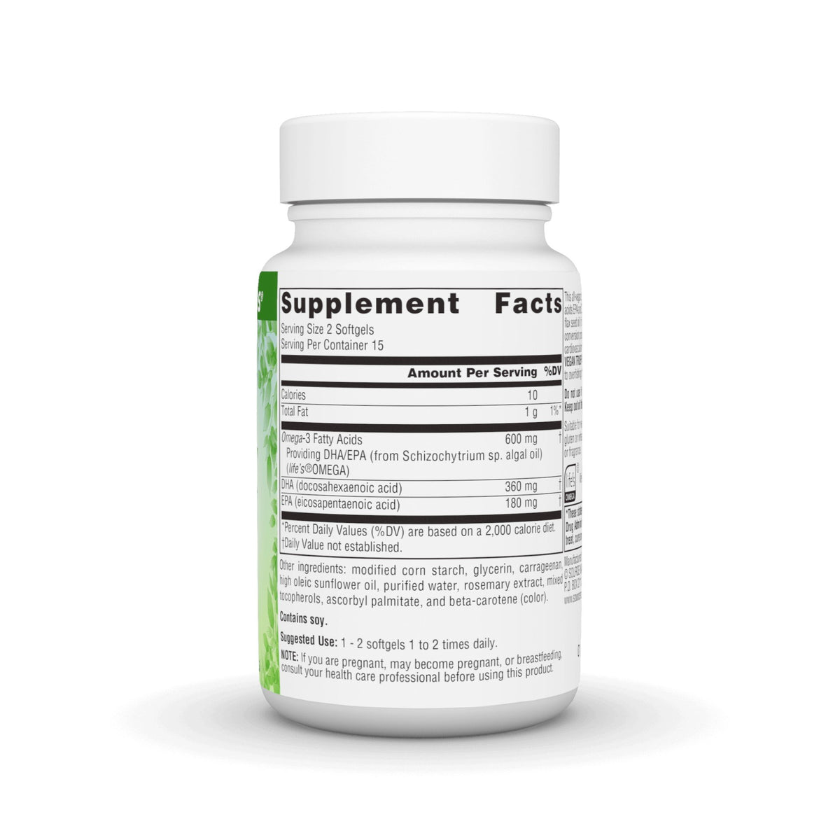 Source Naturals, Inc. Vegan Non-Fish Omega-3's 30 Softgel