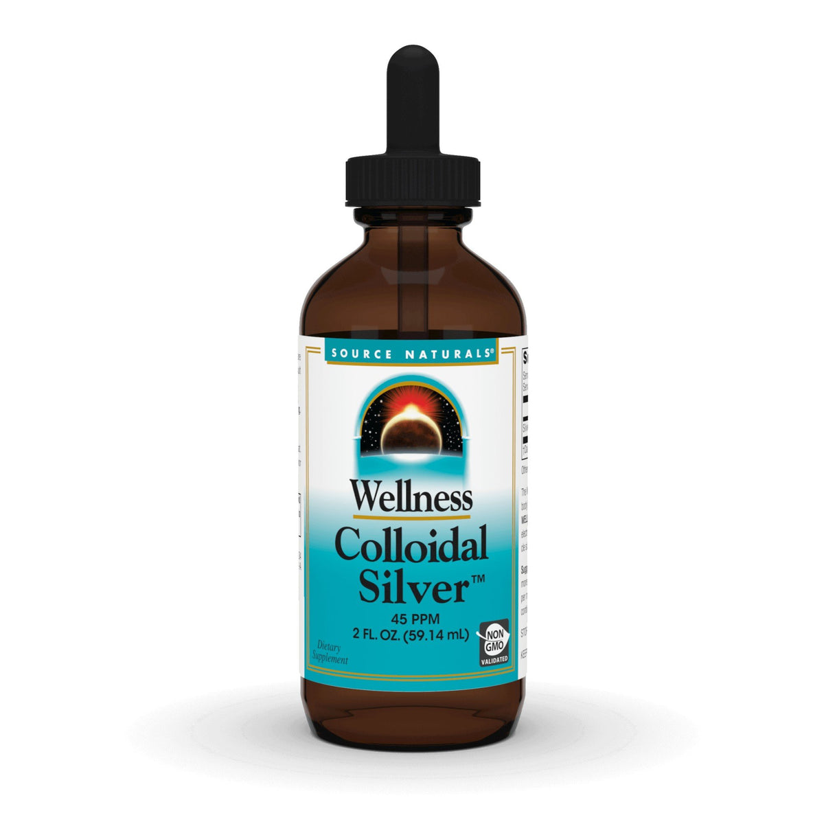 Source Naturals, Inc. Wellness Colloidal Silver 45 PPM Liquid 2 fl oz Liquid