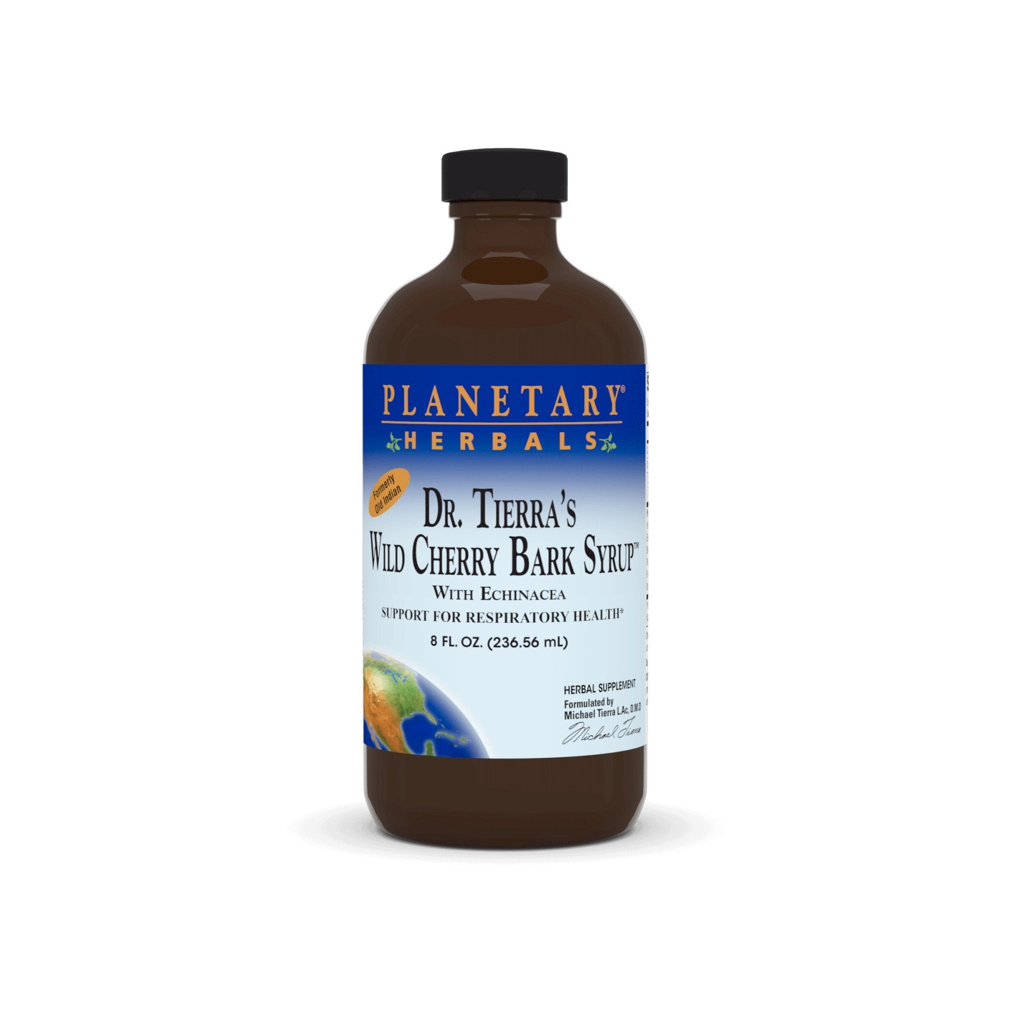 Planetary Herbals Dr Tierra's Wild Cherry Bark Syrup 8 oz Liquid