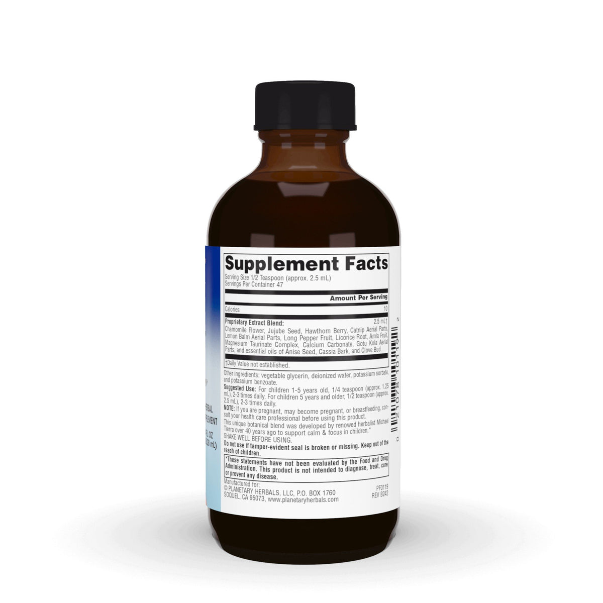 Planetary Herbals Calm Child Herbal Syrup 4 oz Liquid