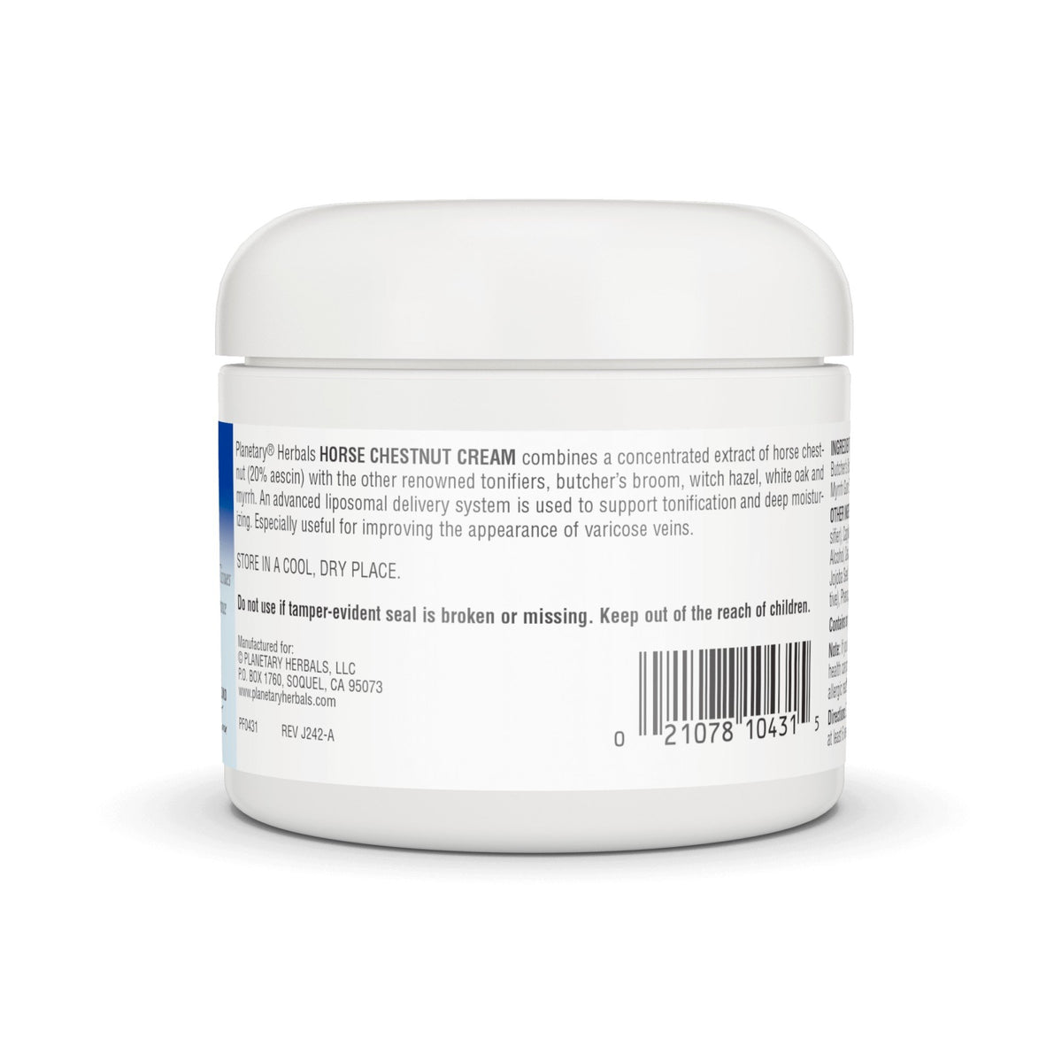 Planetary Herbals Horse Chestnut Cream 4 oz Cream