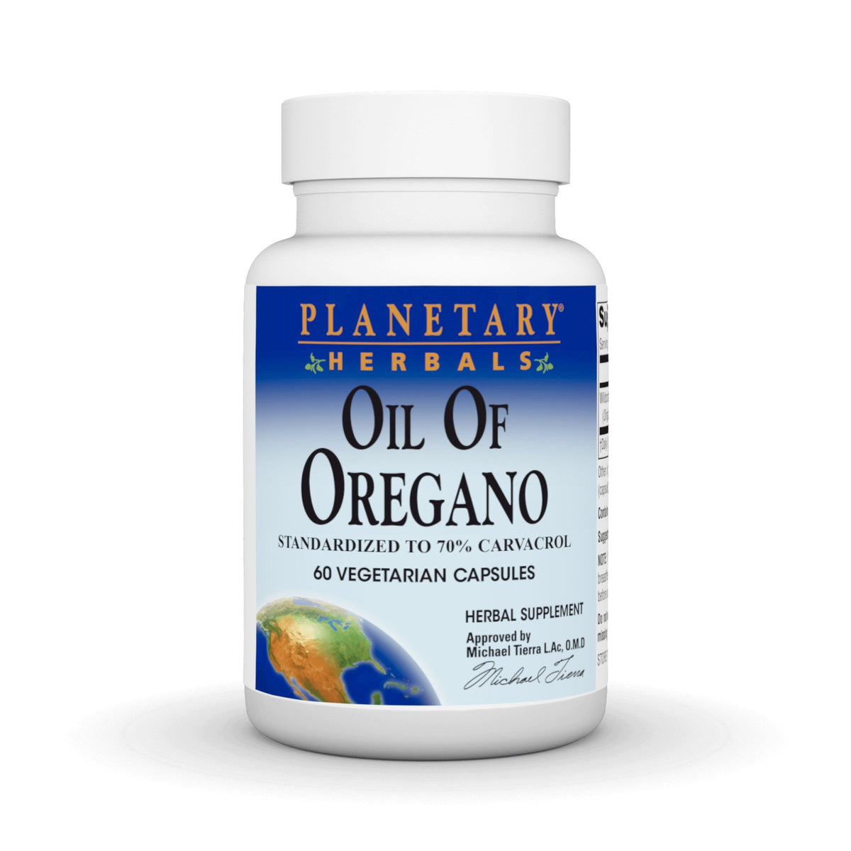 Planetary Herbals Oil of Oregano 60 Vegetarian Capsules