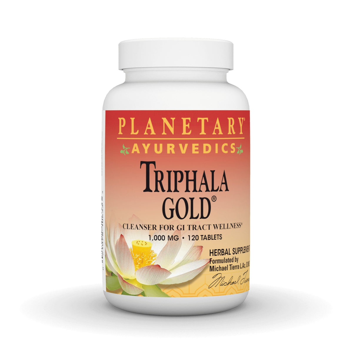 Planetary Herbals Triphala Gold 1000mg Org Cultivated Fruits Ayurvedic 120 Tablet