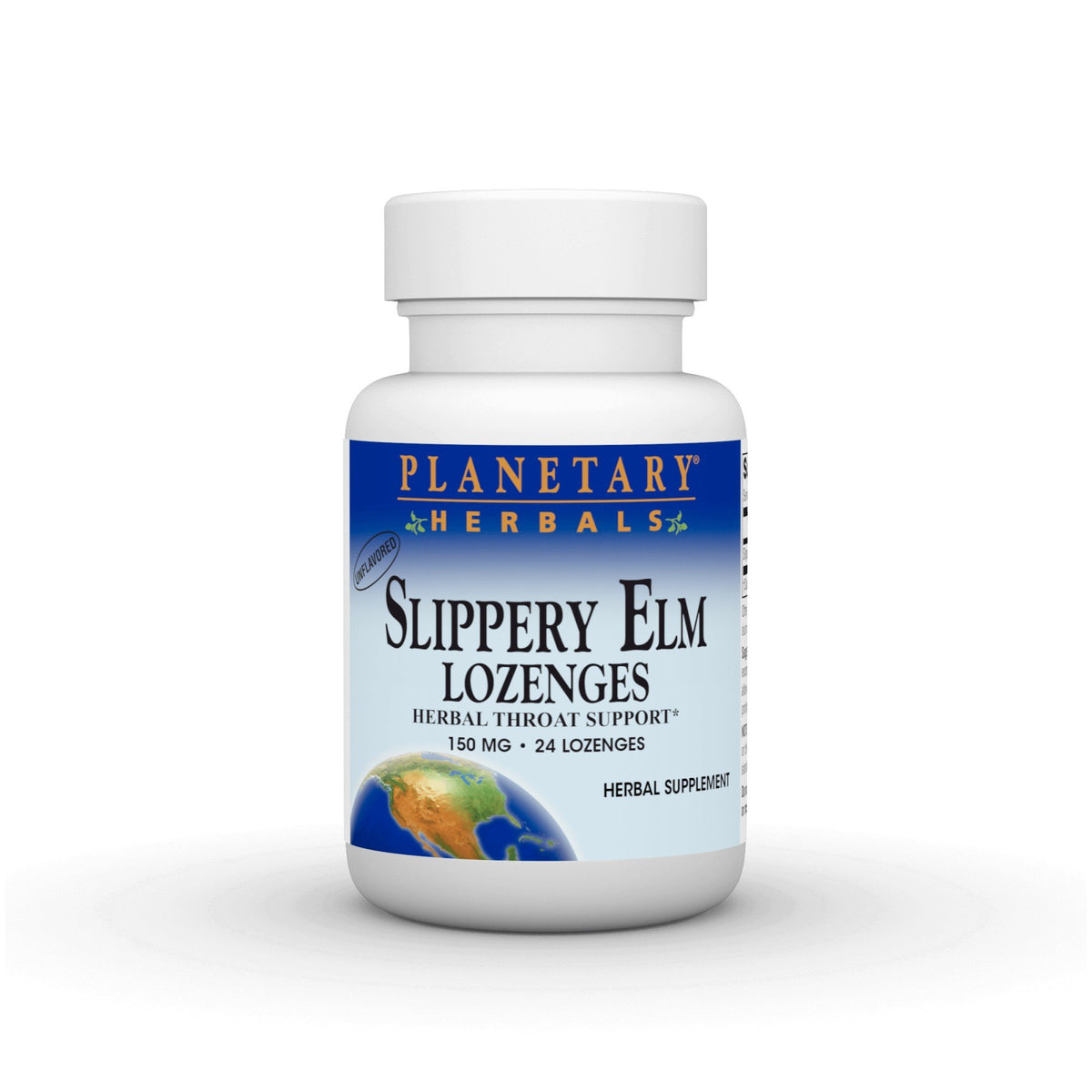 Planetary Herbals Slippery Elm Lozenges Unflavored 24 Tablet