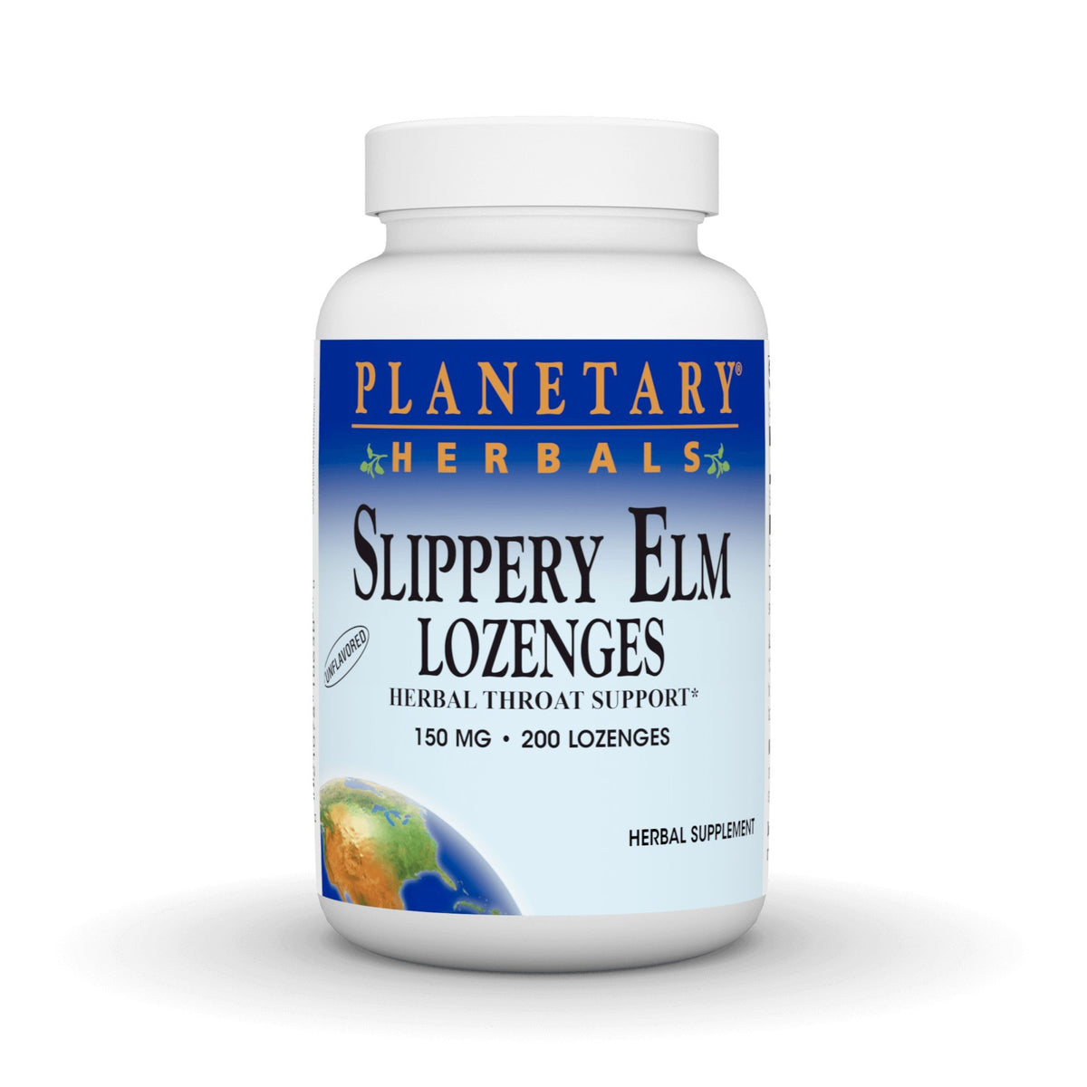 Planetary Herbals Slippery Elm Lozenges Unflavored 200 Tablet