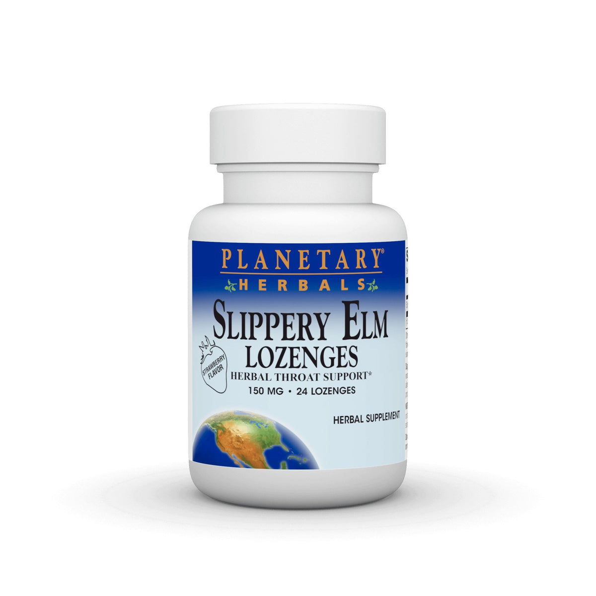 Planetary Herbals Slippery Elm Lozenges Strawberry 24 Lozenge