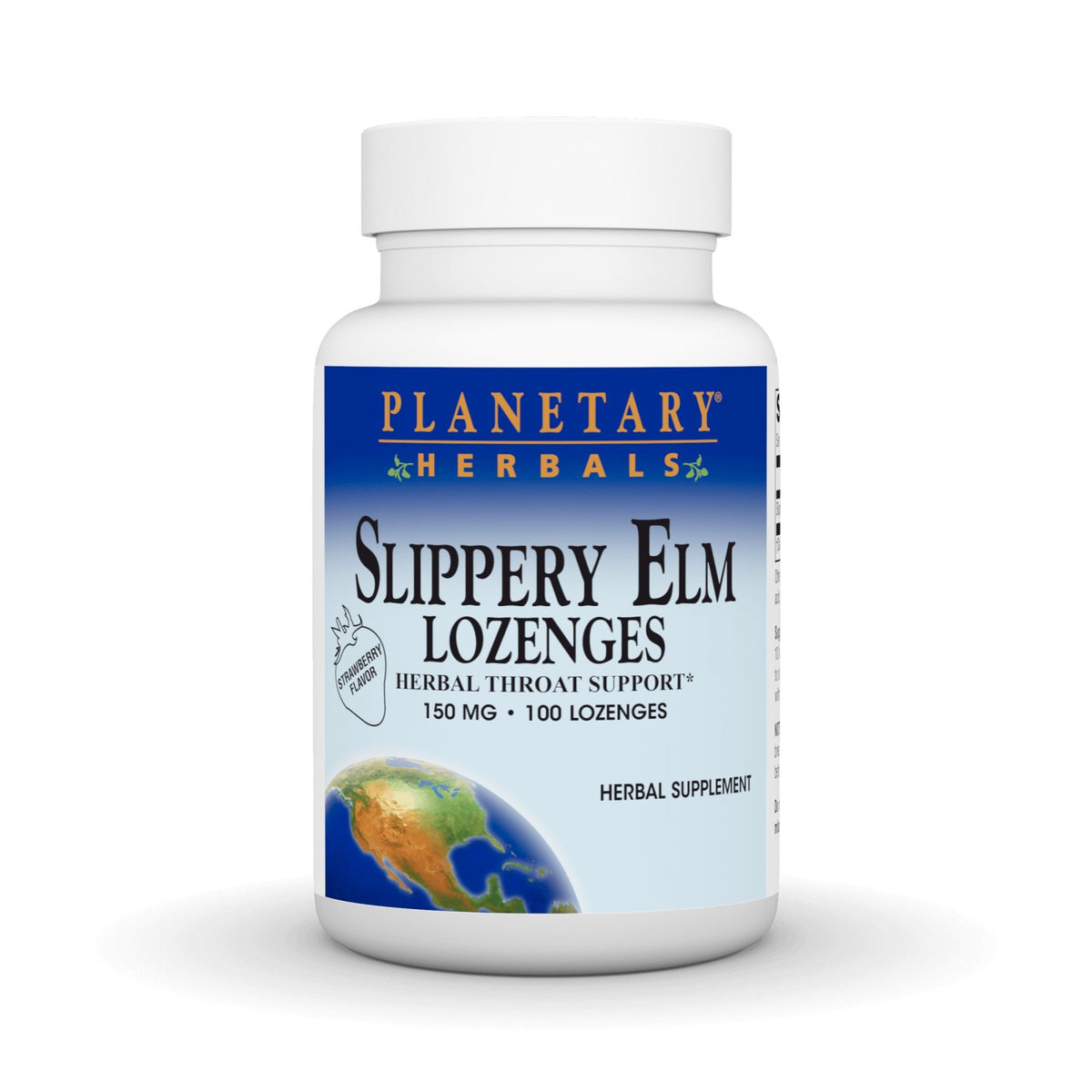 Planetary Herbals Slippery Elm Lozenges Strawberry 100 Lozenge