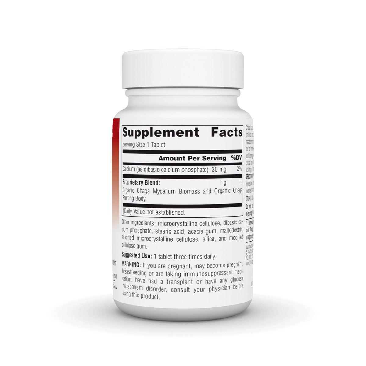 Planetary Herbals Chaga 1000mg Full Spectrum 30 Tablet