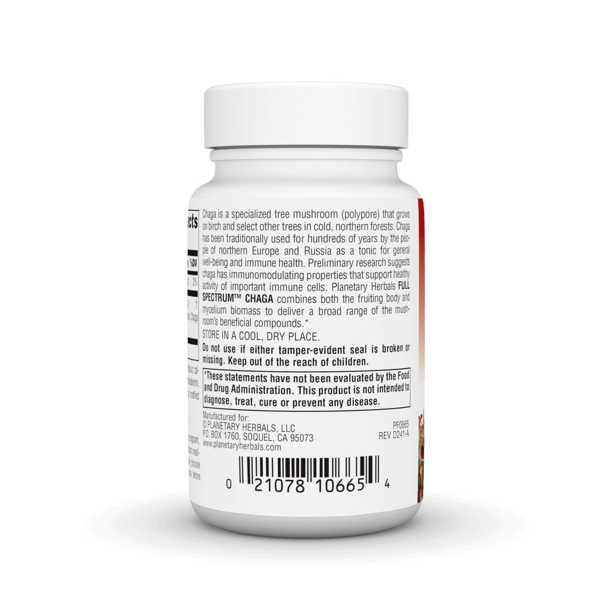 Planetary Herbals Chaga 1000mg Full Spectrum 30 Tablet