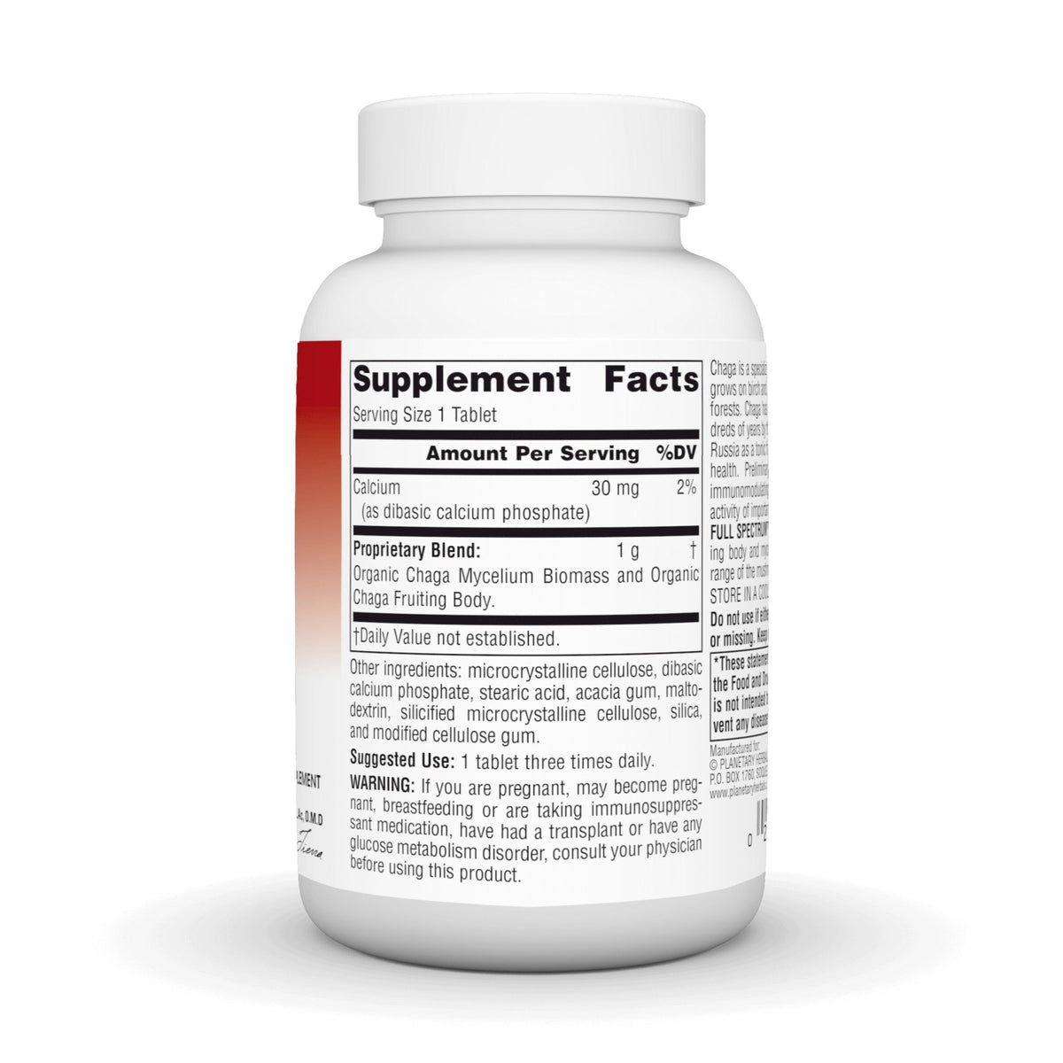 Planetary Herbals Chaga 1000mg Full Spectrum 60 Tablet