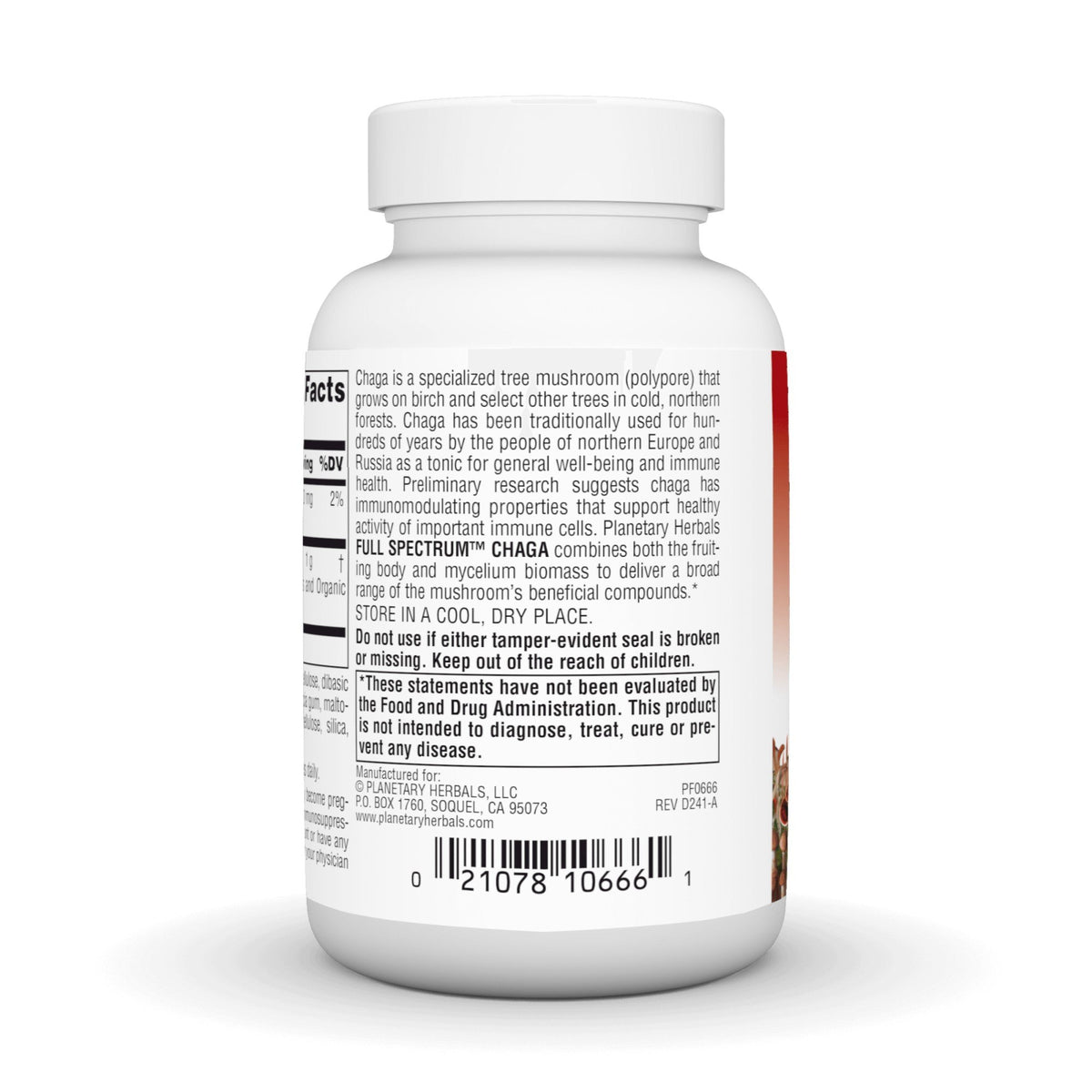 Planetary Herbals Chaga 1000mg Full Spectrum 60 Tablet