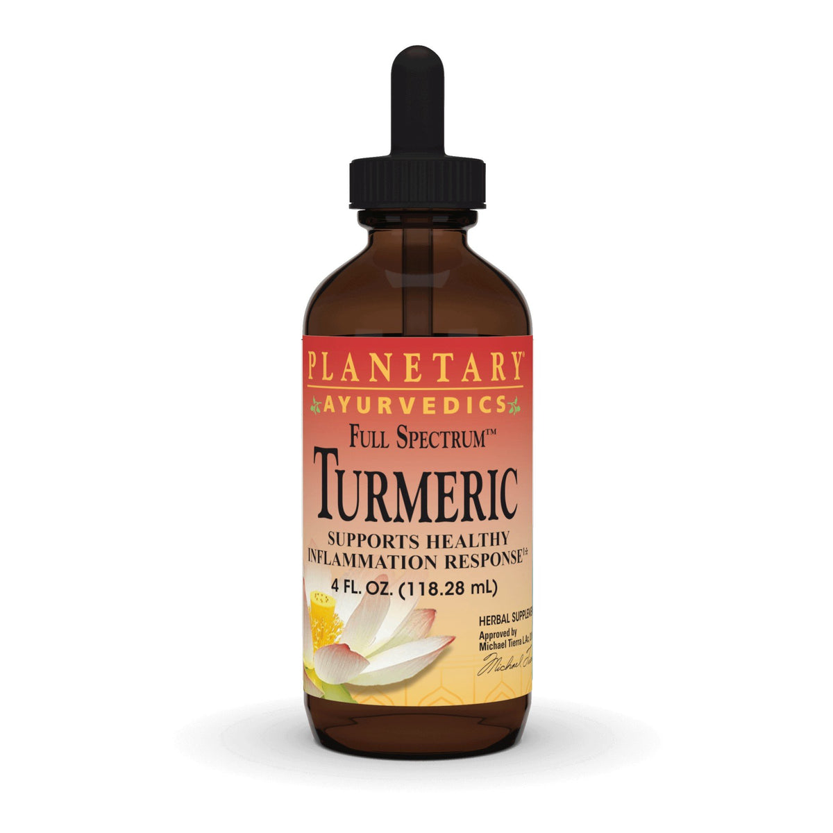 Planetary Herbals Turmeric Liquid Full Spectrum Ayurvedic 4 oz Liquid